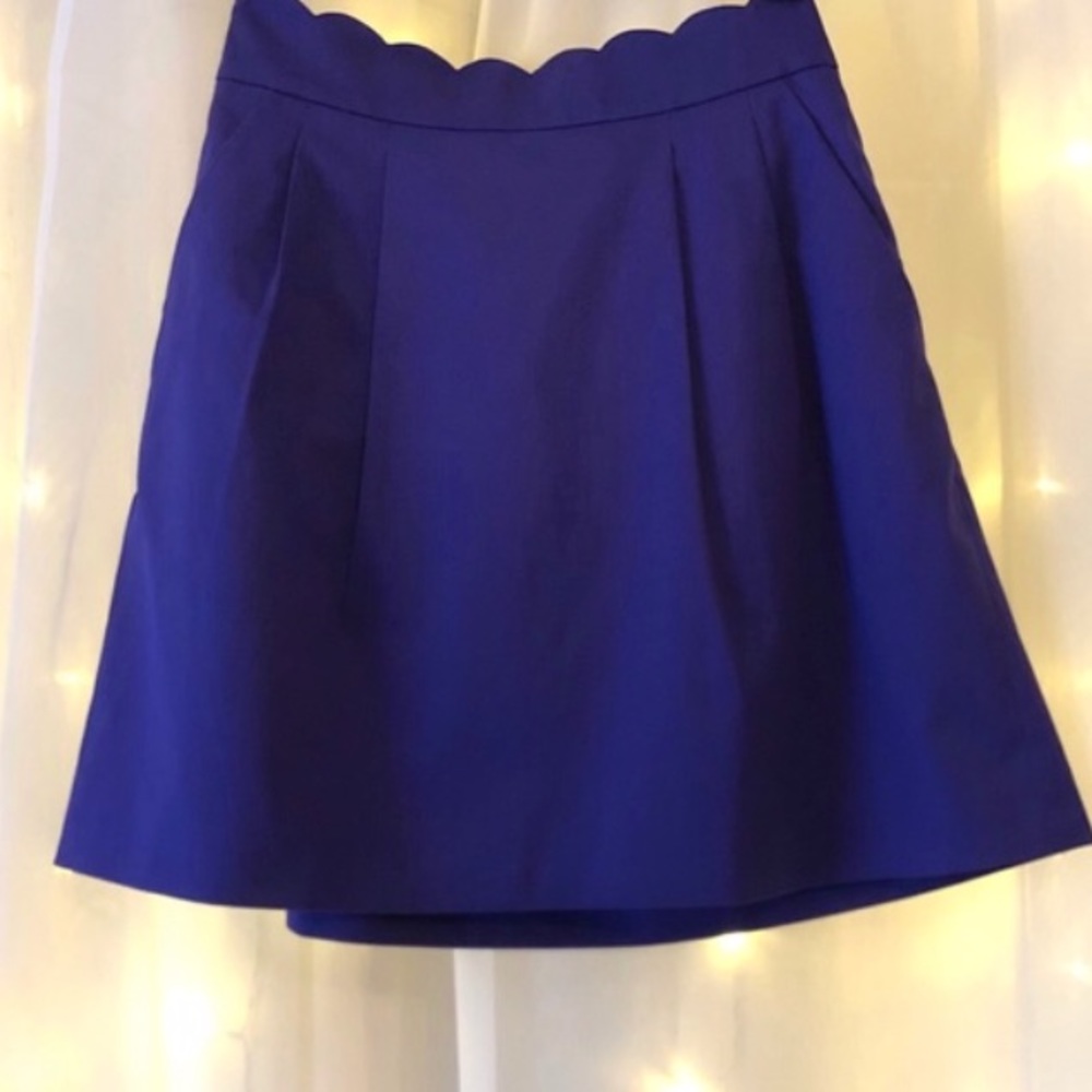 Jcrew high waisted scallop skirt